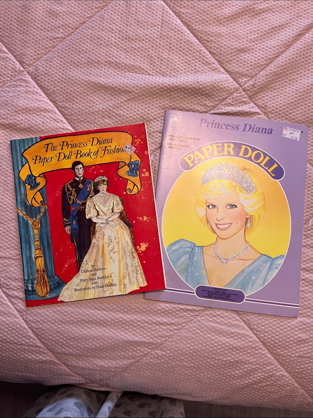 Princess Diana Paper Doll Book Set - Pink